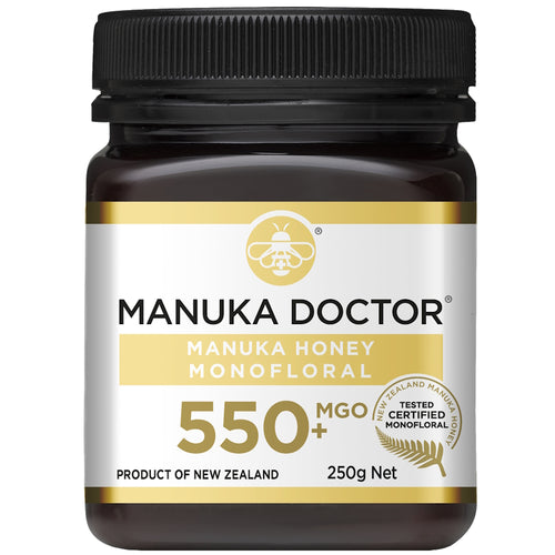 MGO 550+ Monofloral Mānuka Honey 250g